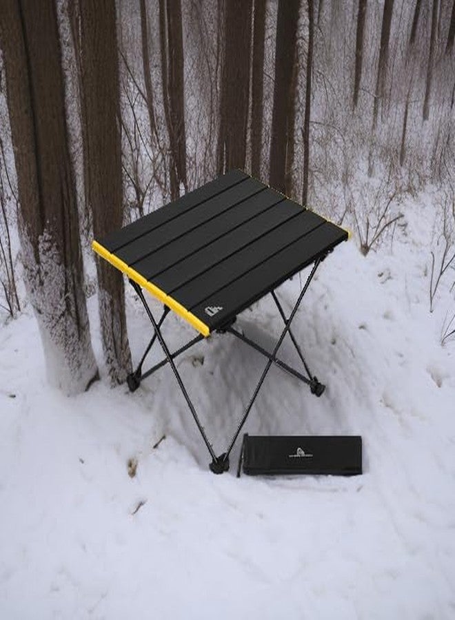 iClimb Ultralight Compact Camping Folding Table with Carry Bag (Black - S) - Image 5